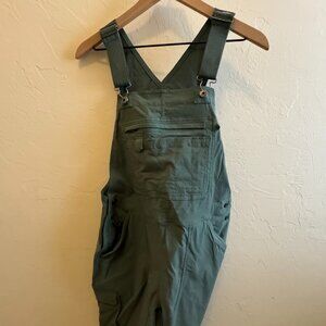 Duluth Trading Heirloom Gardening Short Overalls Green